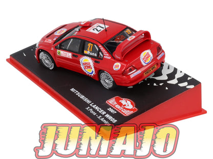 RMC92 Voiture 1/43 IXO Altaya Rallye MITSUBISHI Lancer WR05 X.Pons 2007 #27 Monte-carlo