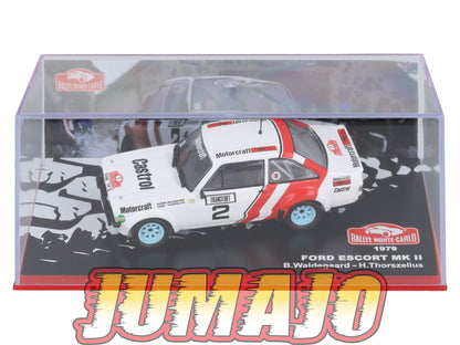 RMC97 Voiture 1/43 IXO Altaya Rallye Monte-carlo FORD Escort MK II 1979 #2 Waldegaard