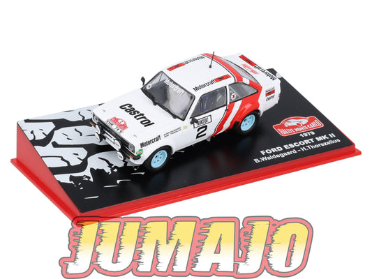 RMC97 Voiture 1/43 IXO Altaya Rallye Monte-carlo FORD Escort MK II 1979 #2 Waldegaard
