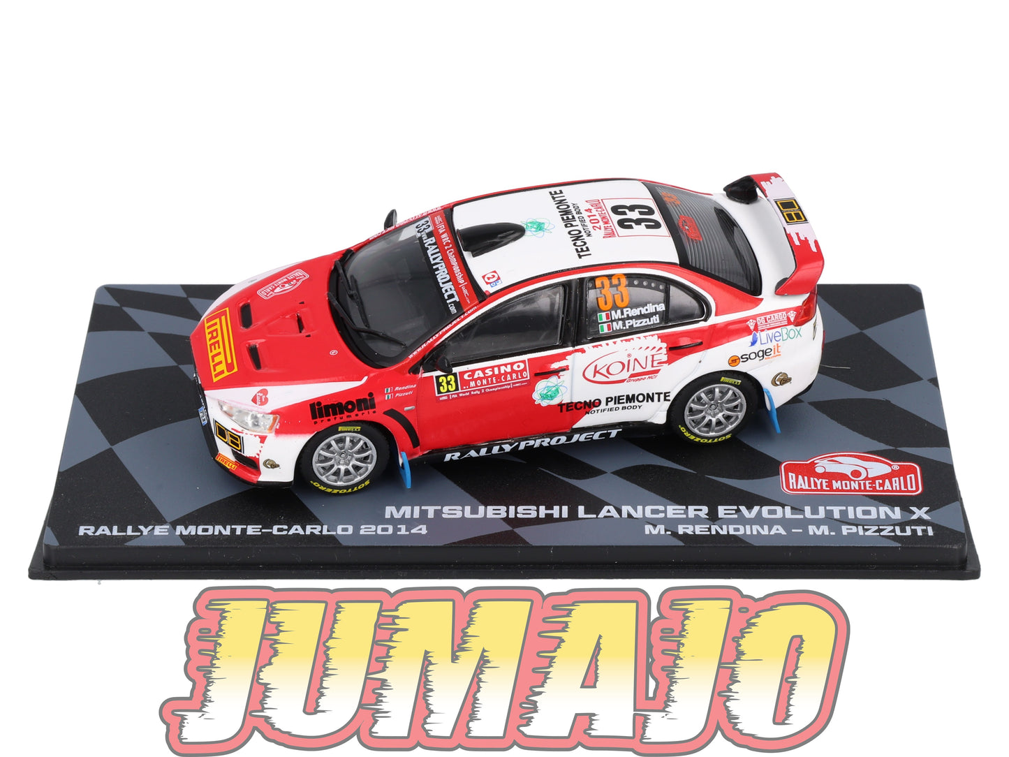 RMIT16 1/43 IXO Rallye Monte Carlo : MITSUBISHI Lancer Evo X 2014 #33 M.Rendina