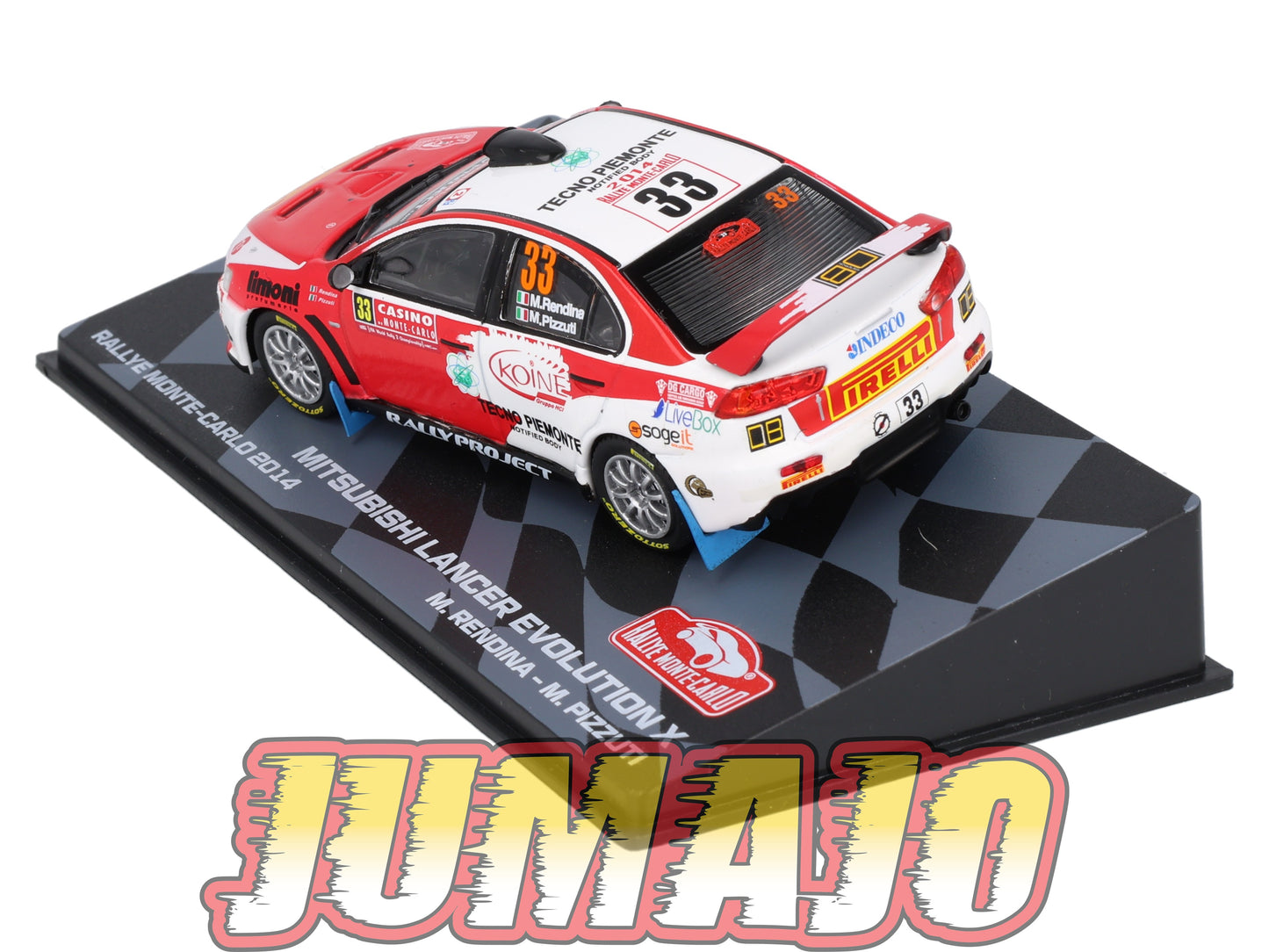 RMIT16 1/43 IXO Rallye Monte Carlo : MITSUBISHI Lancer Evo X 2014 #33 M.Rendina