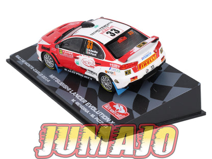 RMIT16 1/43 IXO Rallye Monte Carlo : MITSUBISHI Lancer Evo X 2014 #33 M.Rendina