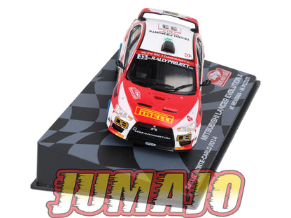 RMIT16 1/43 IXO Rallye Monte Carlo : MITSUBISHI Lancer Evo X 2014 #33 M.Rendina