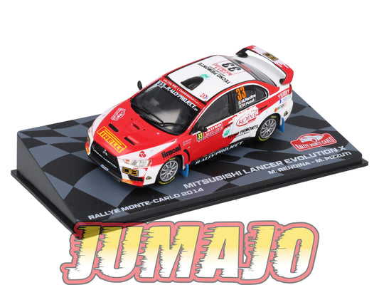 RMIT16 1/43 IXO Rallye Monte Carlo : MITSUBISHI Lancer Evo X 2014 #33 M.Rendina
