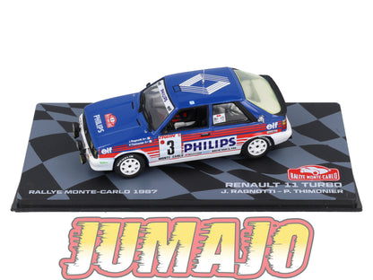 RMIT19 1/43 IXO Rallye Monte Carlo : RENAULT 11 Turbo 1987 #3 J.Ragnotti
