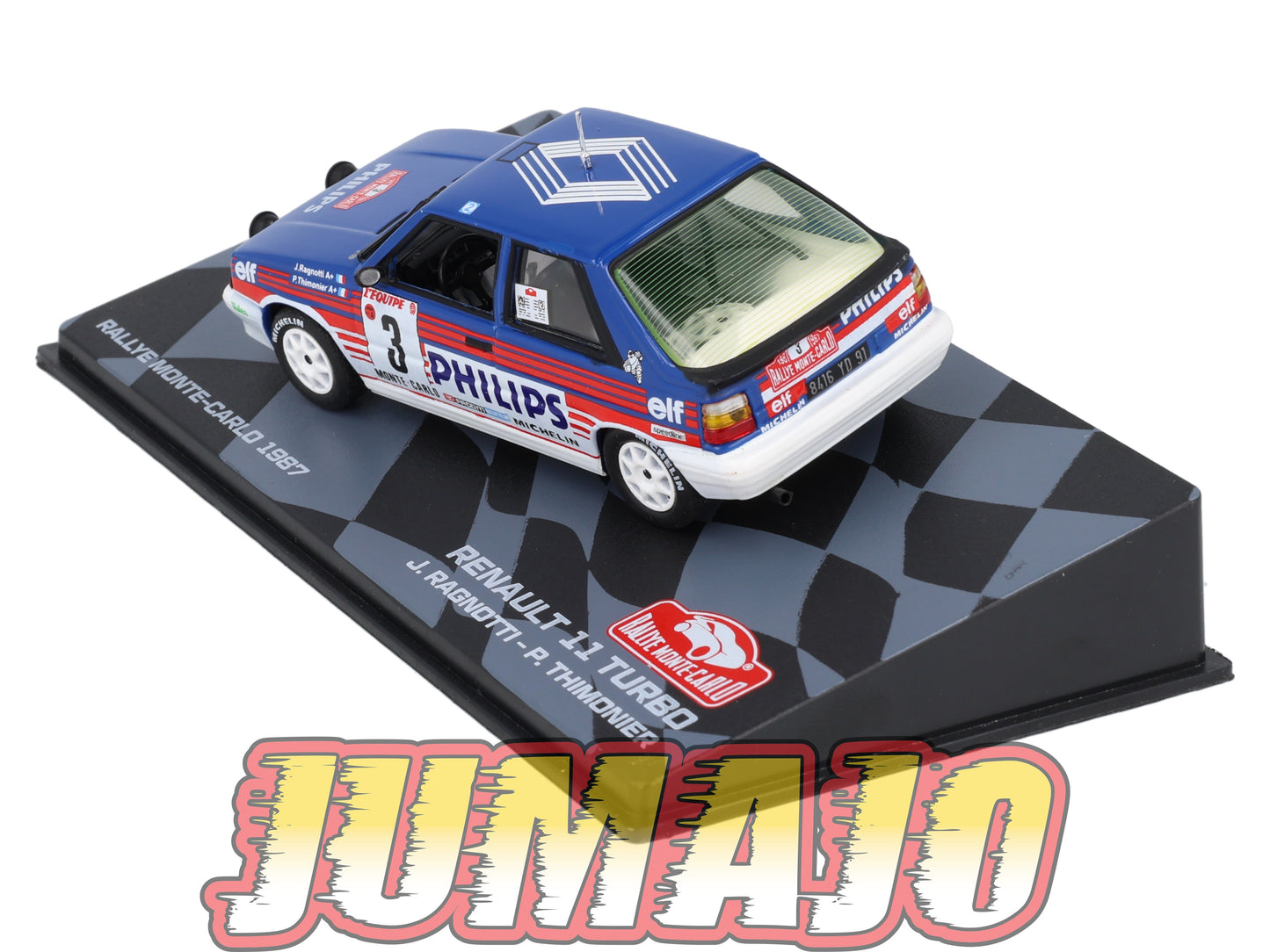 RMIT19 1/43 IXO Rallye Monte Carlo : RENAULT 11 Turbo 1987 #3 J.Ragnotti