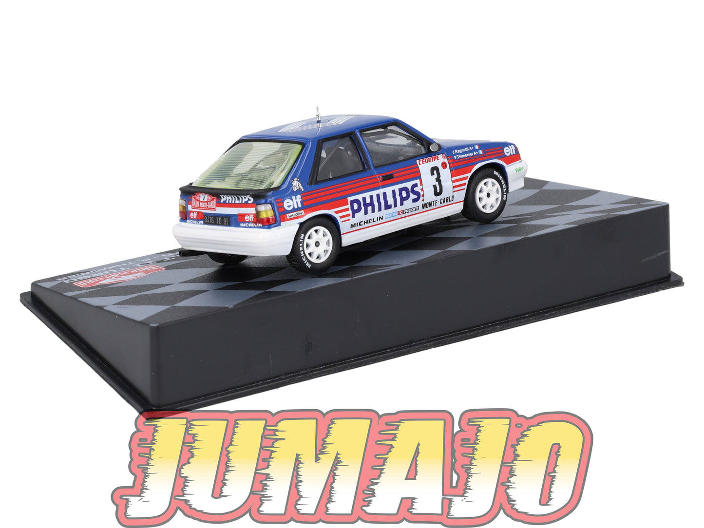 RMIT19 1/43 IXO Rallye Monte Carlo : RENAULT 11 Turbo 1987 #3 J.Ragnotti
