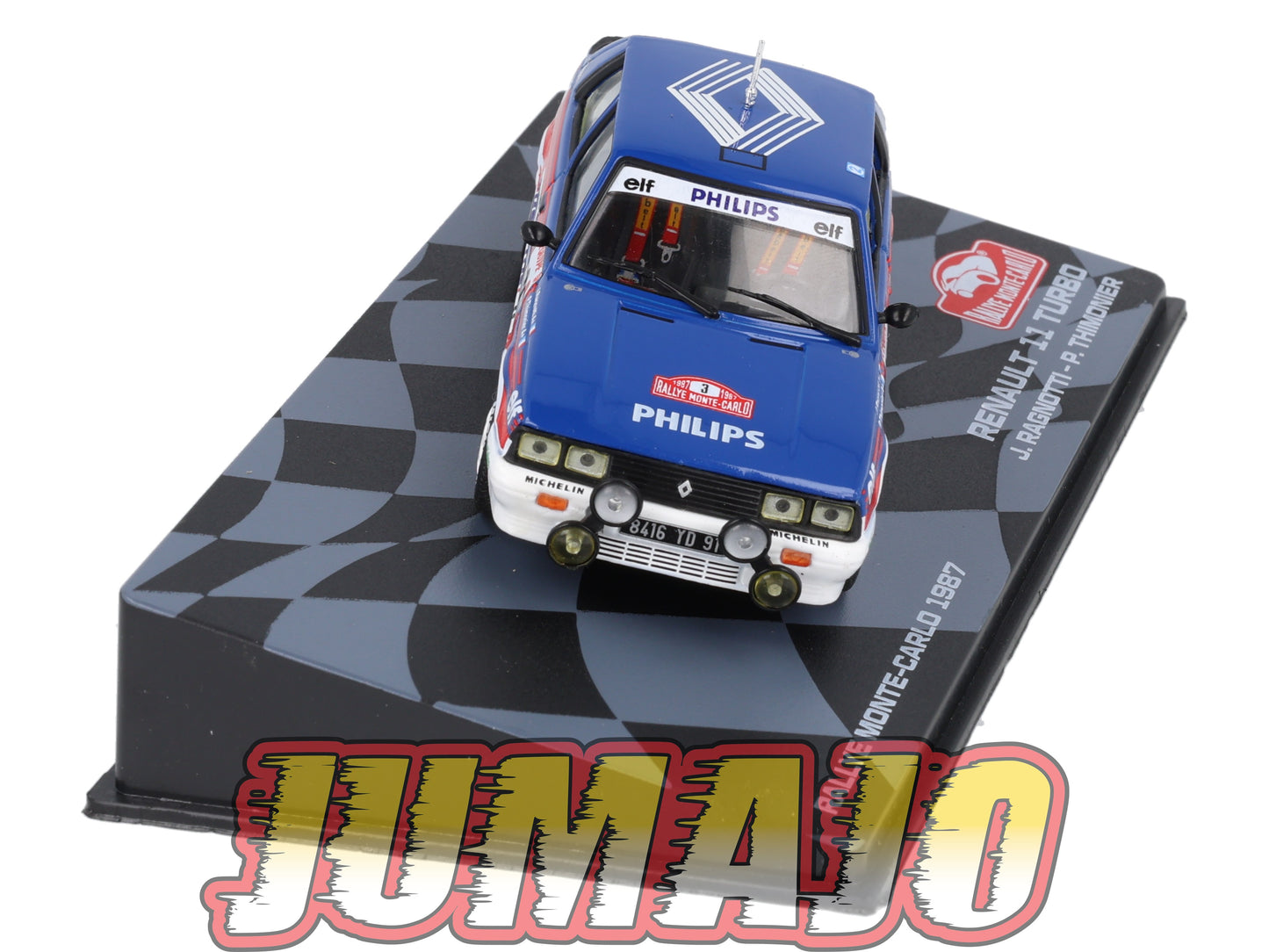 RMIT19 1/43 IXO Rallye Monte Carlo : RENAULT 11 Turbo 1987 #3 J.Ragnotti