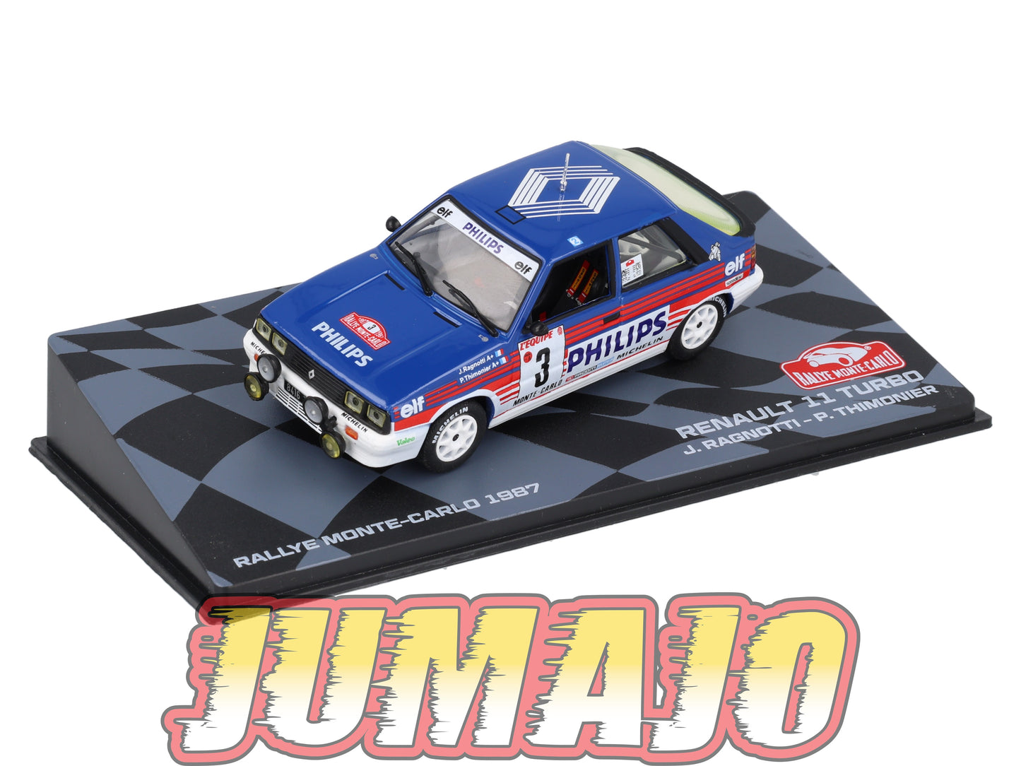 RMIT19 1/43 IXO Rallye Monte Carlo : RENAULT 11 Turbo 1987 #3 J.Ragnotti