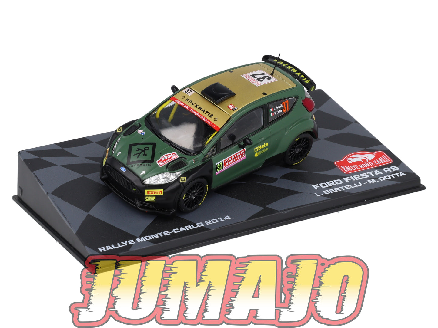 RMIT20 1/43 IXO Rallye Monte Carlo : FORD Fiesta R5 2014 #35 L.Bertelli BOITE CASSÉ