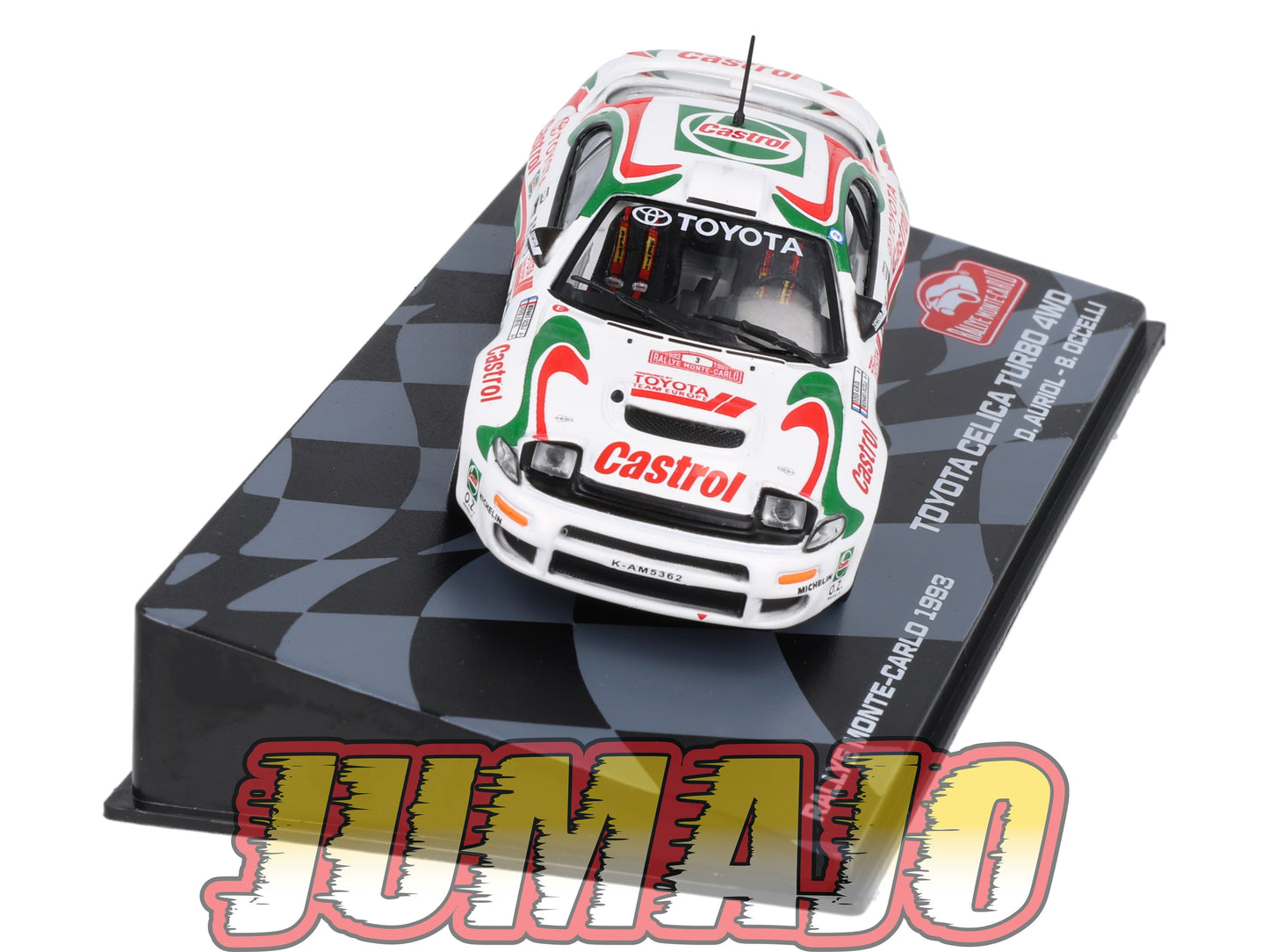 RMIT21 1/43 IXO Rallye Monte Carlo : TOYOTA Celica Turbo 4WD 1993 #3 D.Auriol
