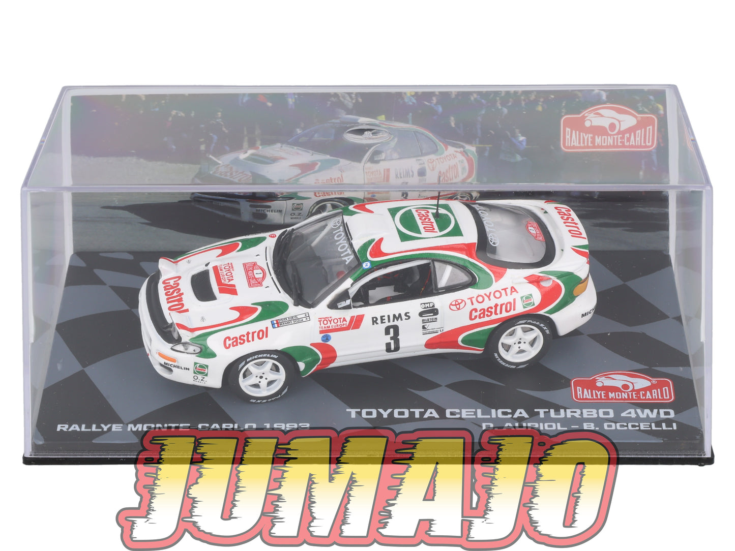 RMIT21 1/43 IXO Rallye Monte Carlo : TOYOTA Celica Turbo 4WD 1993 #3 D.Auriol