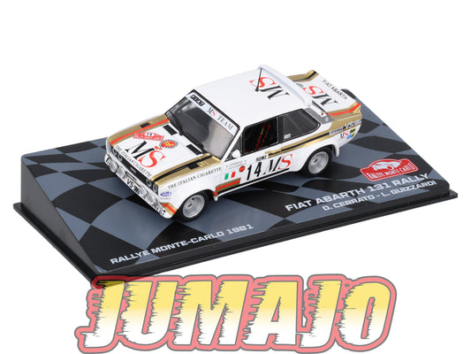 RMIT22 1/43 IXO Rallye Monte Carlo : FIAT Abarth 131 Rally 1981 #14 D.Cerrato