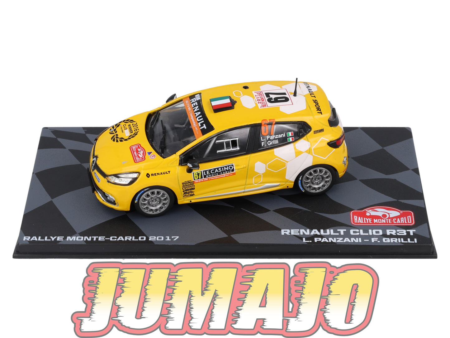 RMIT23 1/43 IXO Rallye Monte Carlo : RENAULT Clio R3T 2017 #67 L.Panzani BOITE CASSÉ