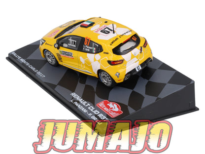 RMIT23 1/43 IXO Rallye Monte Carlo : RENAULT Clio R3T 2017 #67 L.Panzani BOITE CASSÉ
