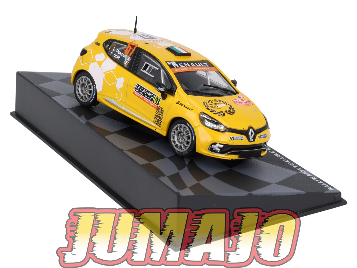 RMIT23 1/43 IXO Rallye Monte Carlo : RENAULT Clio R3T 2017 #67 L.Panzani BOITE CASSÉ