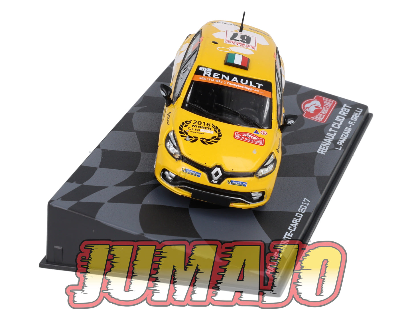 RMIT23 1/43 IXO Rallye Monte Carlo : RENAULT Clio R3T 2017 #67 L.Panzani BOITE CASSÉ