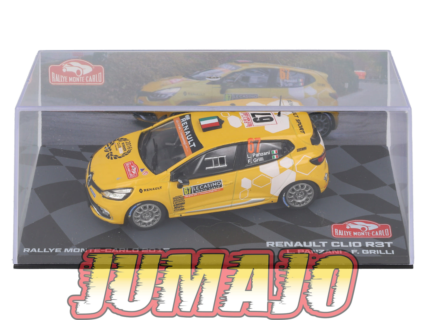 RMIT23 1/43 IXO Rallye Monte Carlo : RENAULT Clio R3T 2017 #67 L.Panzani BOITE CASSÉ