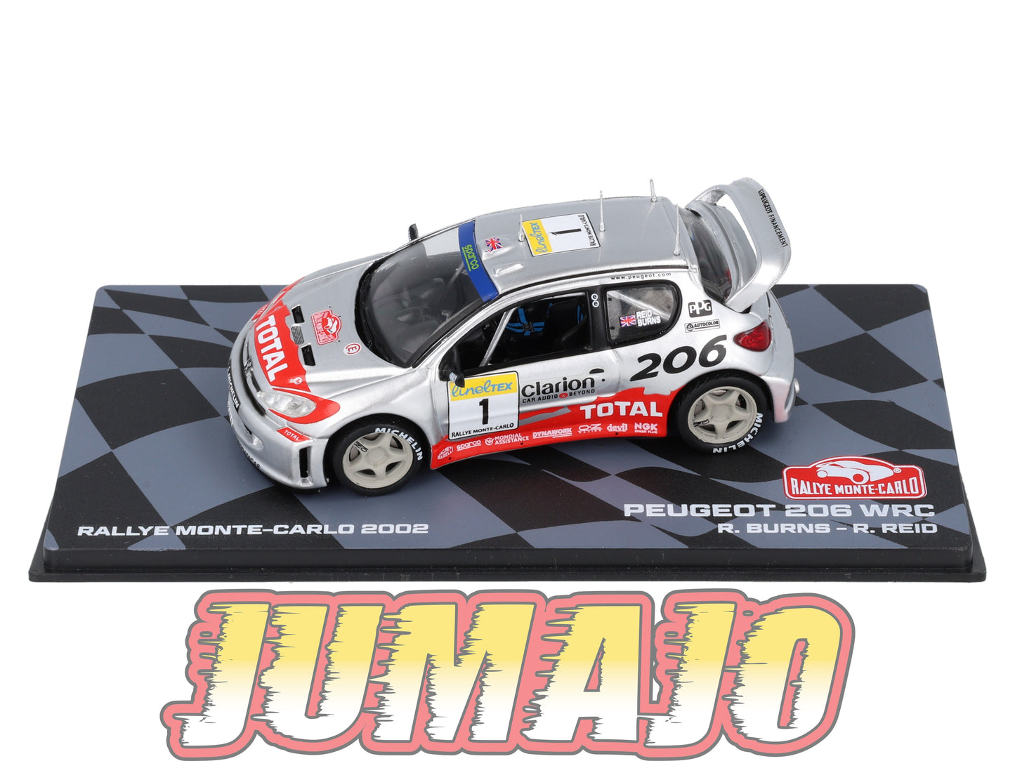 RMIT25 1/43 IXO Rallye Monte Carlo : PEUGEOT 206 WRC 2002 #1 R.Burns