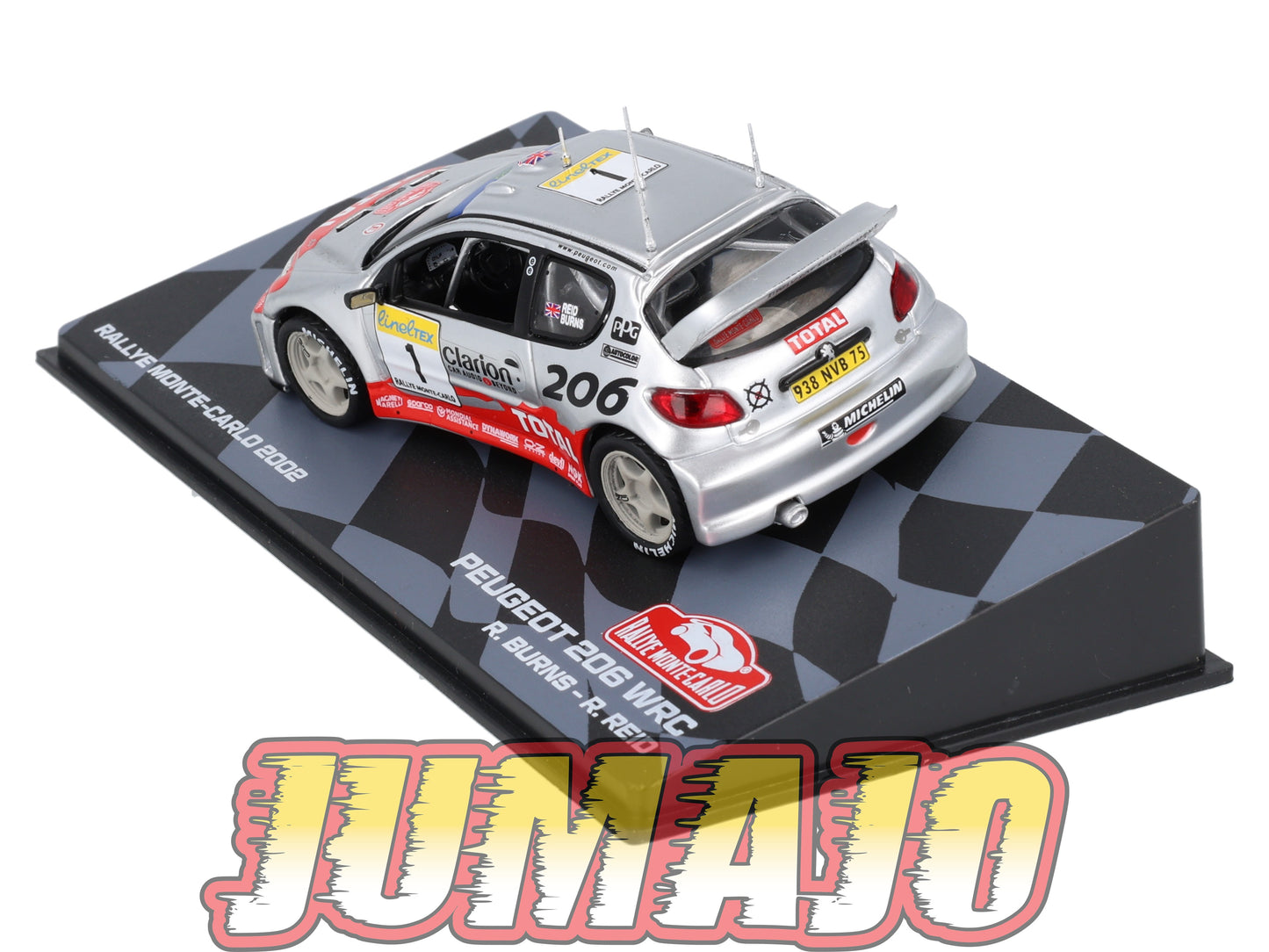 RMIT25 1/43 IXO Rallye Monte Carlo : PEUGEOT 206 WRC 2002 #1 R.Burns