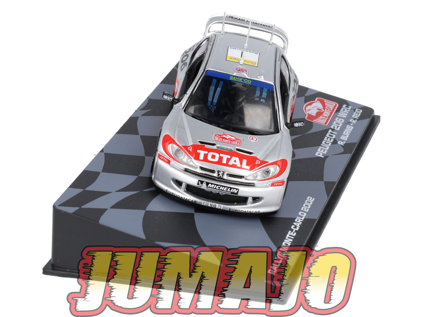 RMIT25 1/43 IXO Rallye Monte Carlo : PEUGEOT 206 WRC 2002 #1 R.Burns