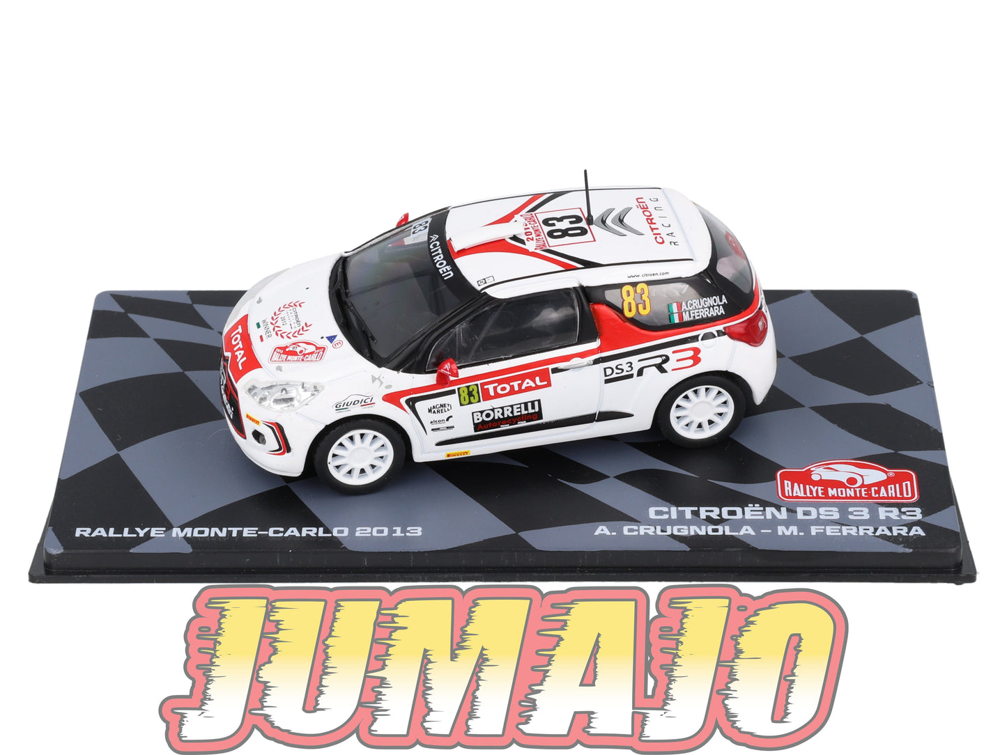 RMIT27 1/43 IXO Rallye Monte Carlo : CITROEN DS 3 R3 2013 #83 A.Crugnola