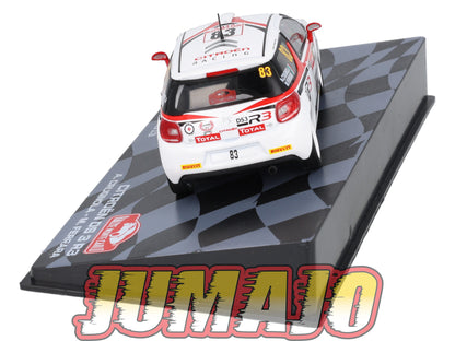 RMIT27 1/43 IXO Rallye Monte Carlo : CITROEN DS 3 R3 2013 #83 A.Crugnola