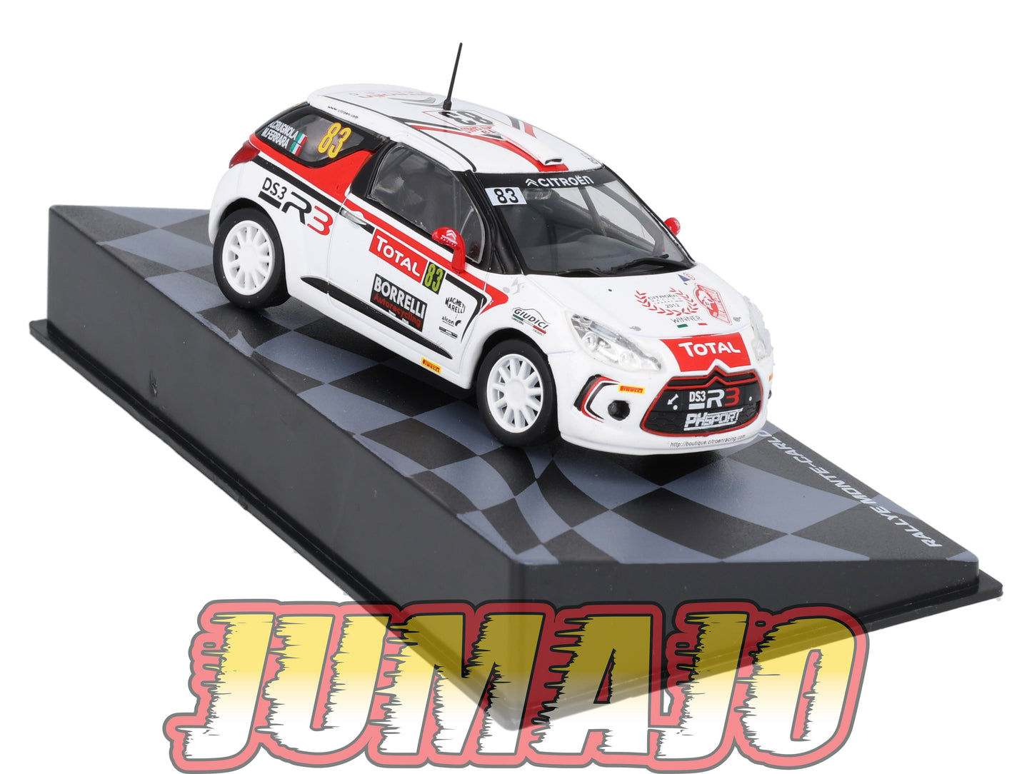 RMIT27 1/43 IXO Rallye Monte Carlo : CITROEN DS 3 R3 2013 #83 A.Crugnola