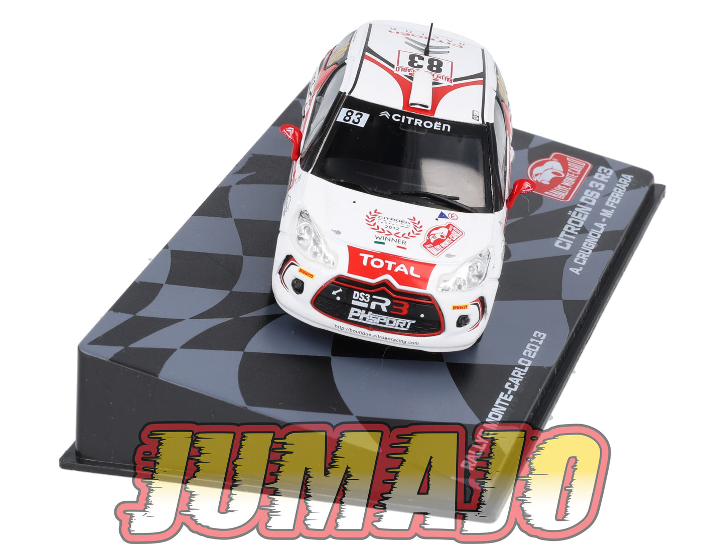 RMIT27 1/43 IXO Rallye Monte Carlo : CITROEN DS 3 R3 2013 #83 A.Crugnola