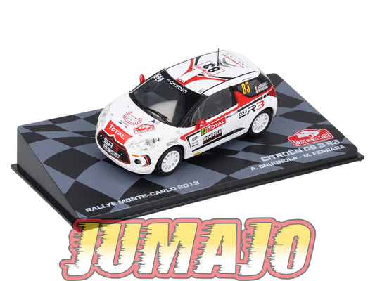 RMIT27 1/43 IXO Rallye Monte Carlo : CITROEN DS 3 R3 2013 #83 A.Crugnola