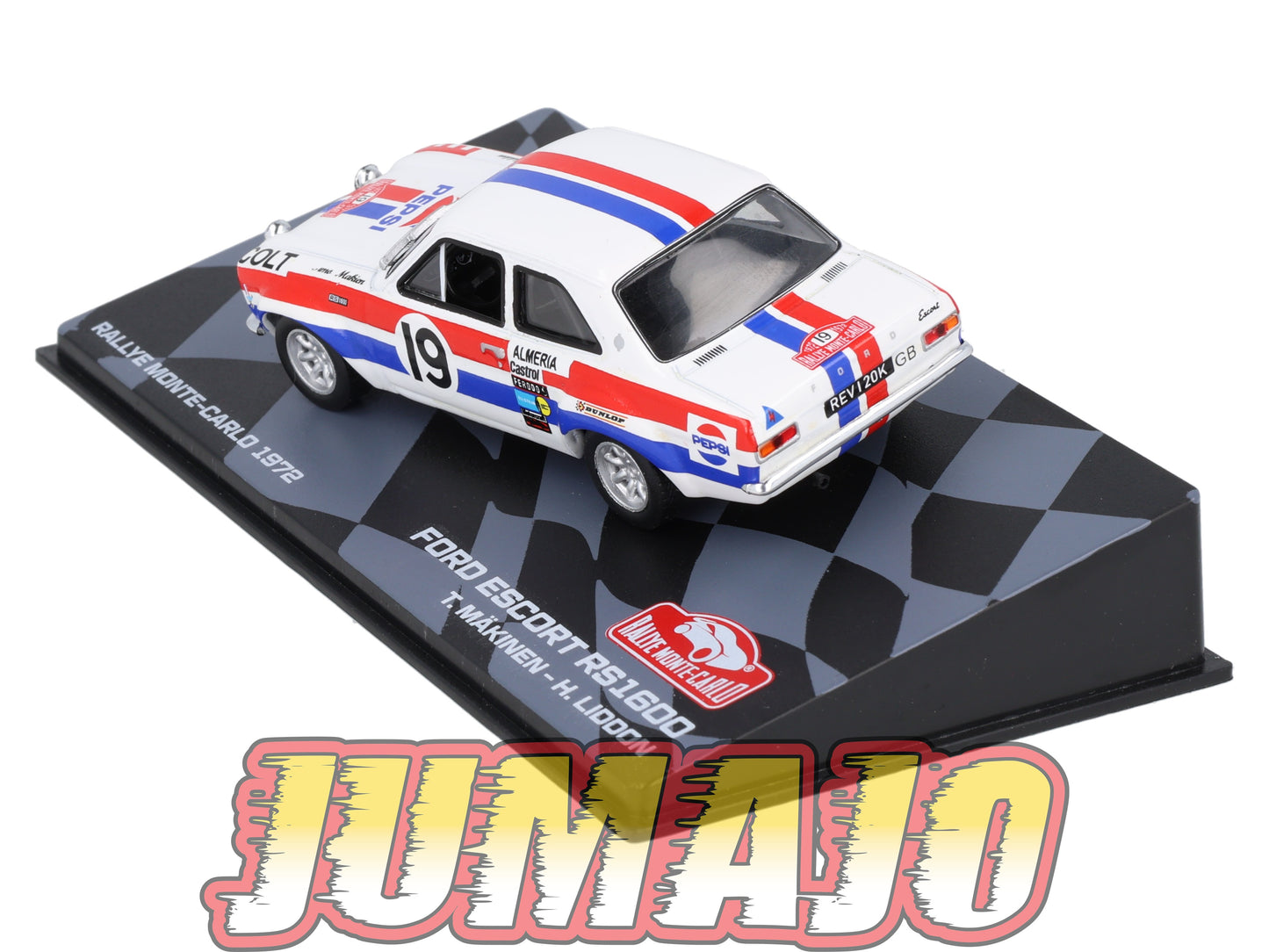 RMIT29 1/43 IXO Rallye Monte Carlo : FORD ESCORT RS1600 1972 #19 T.Makinen Pepsi