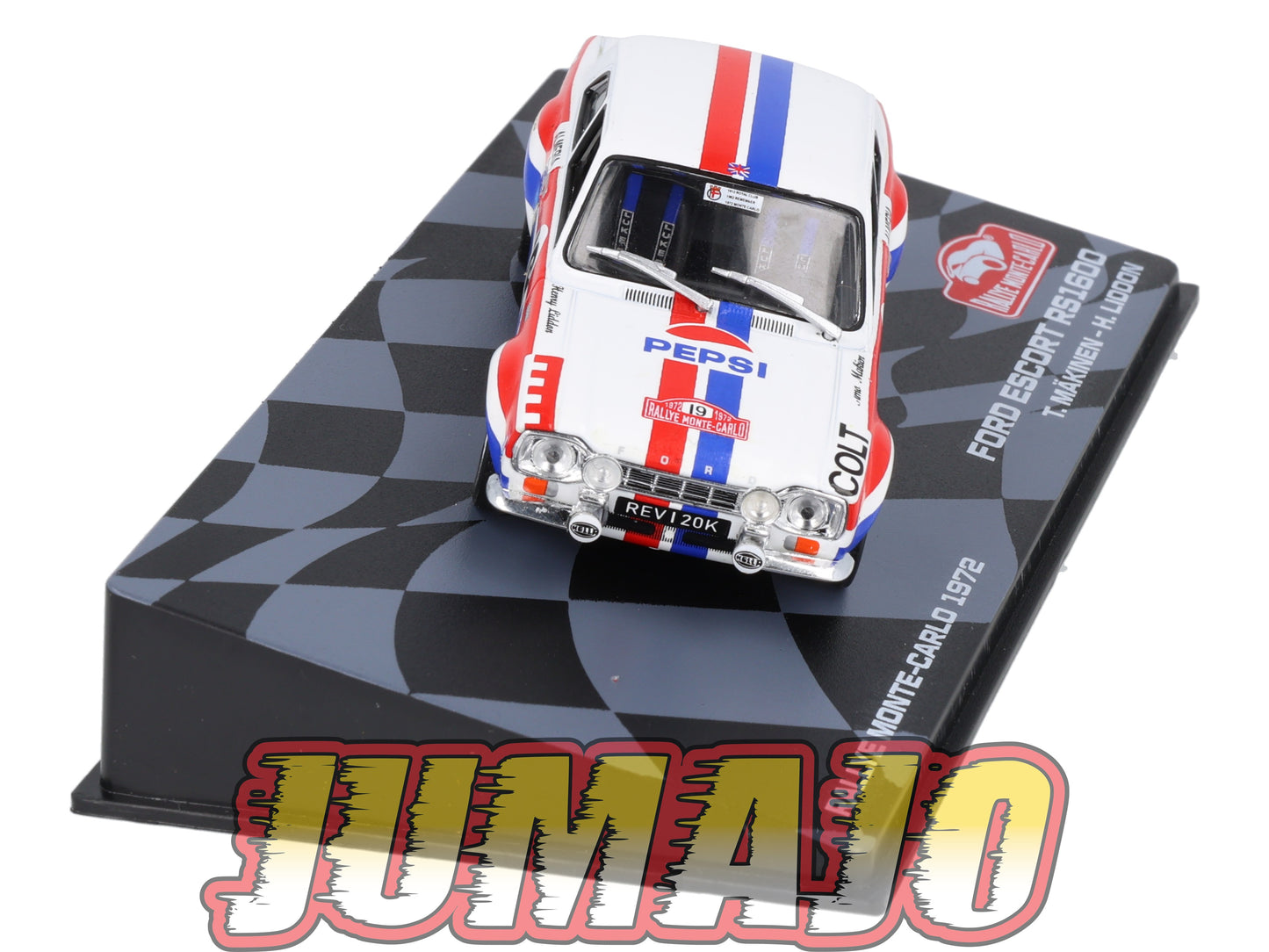 RMIT29 1/43 IXO Rallye Monte Carlo : FORD ESCORT RS1600 1972 #19 T.Makinen Pepsi