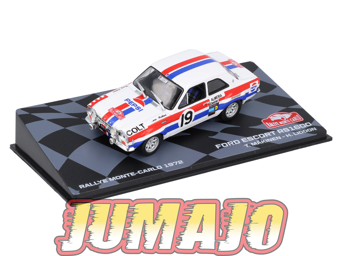 RMIT29 1/43 IXO Rallye Monte Carlo : FORD ESCORT RS1600 1972 #19 T.Makinen Pepsi