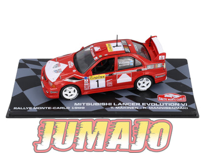 RMIT31 1/43 IXO Rallye Monte Carlo : MITSUBISHI LANCER EVO VI 1999 #1 T.Makinen