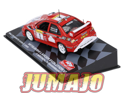 RMIT31 1/43 IXO Rallye Monte Carlo : MITSUBISHI LANCER EVO VI 1999 #1 T.Makinen