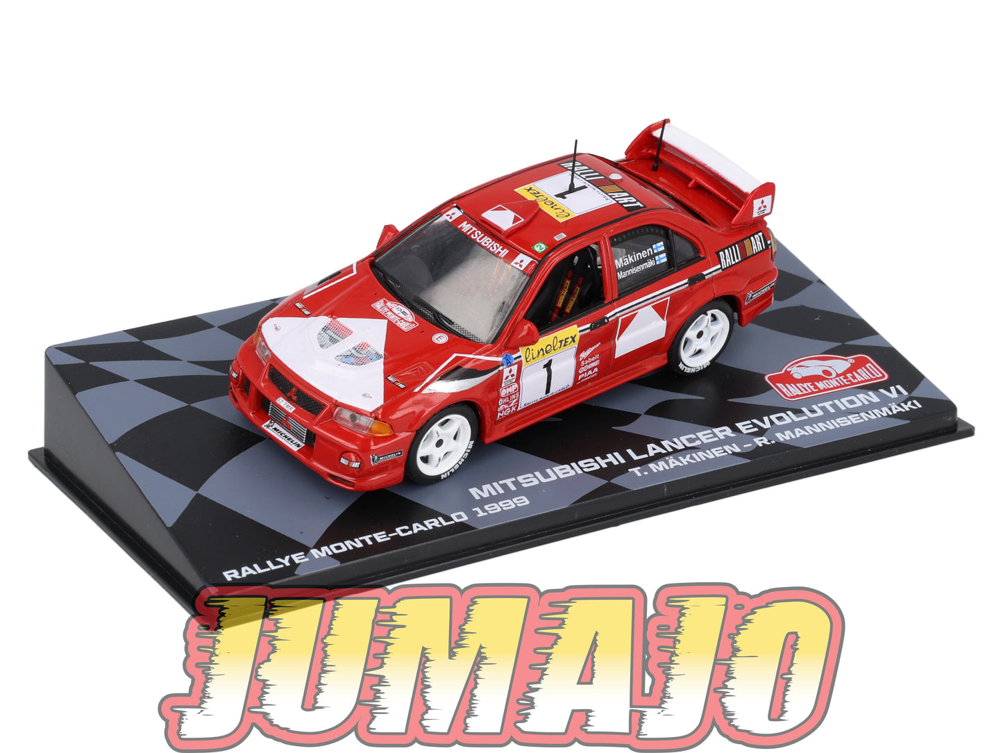 RMIT31 1/43 IXO Rallye Monte Carlo : MITSUBISHI LANCER EVO VI 1999 #1 T.Makinen