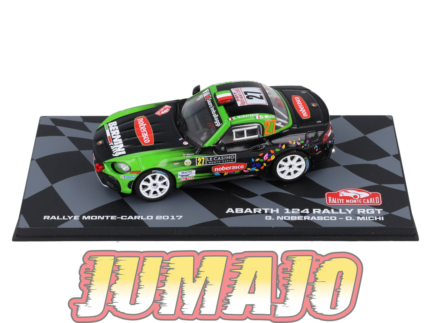 RMIT34 1/43 IXO Rallye Monte Carlo : FIAT Abarth 124 Rally RGT 2017 #27 G.Noberasco