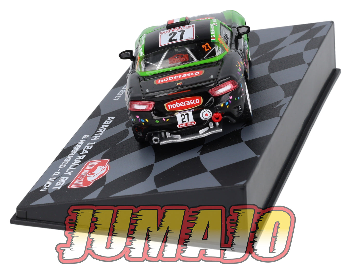 RMIT34 1/43 IXO Rallye Monte Carlo : FIAT Abarth 124 Rally RGT 2017 #27 G.Noberasco