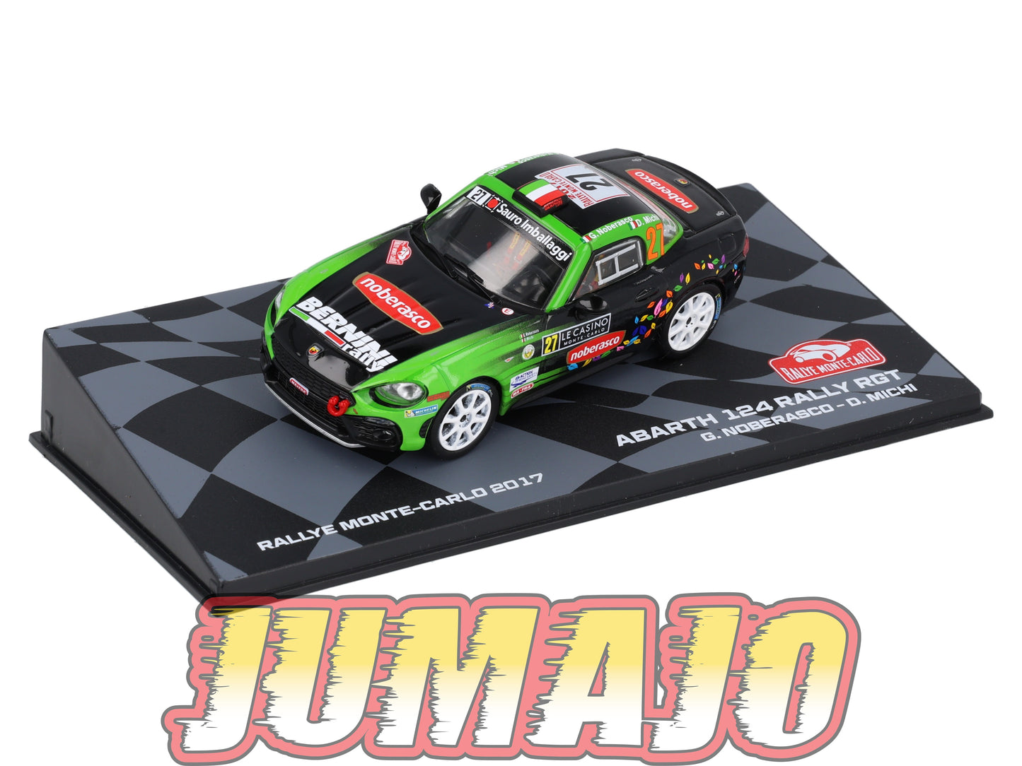 RMIT34 1/43 IXO Rallye Monte Carlo : FIAT Abarth 124 Rally RGT 2017 #27 G.Noberasco