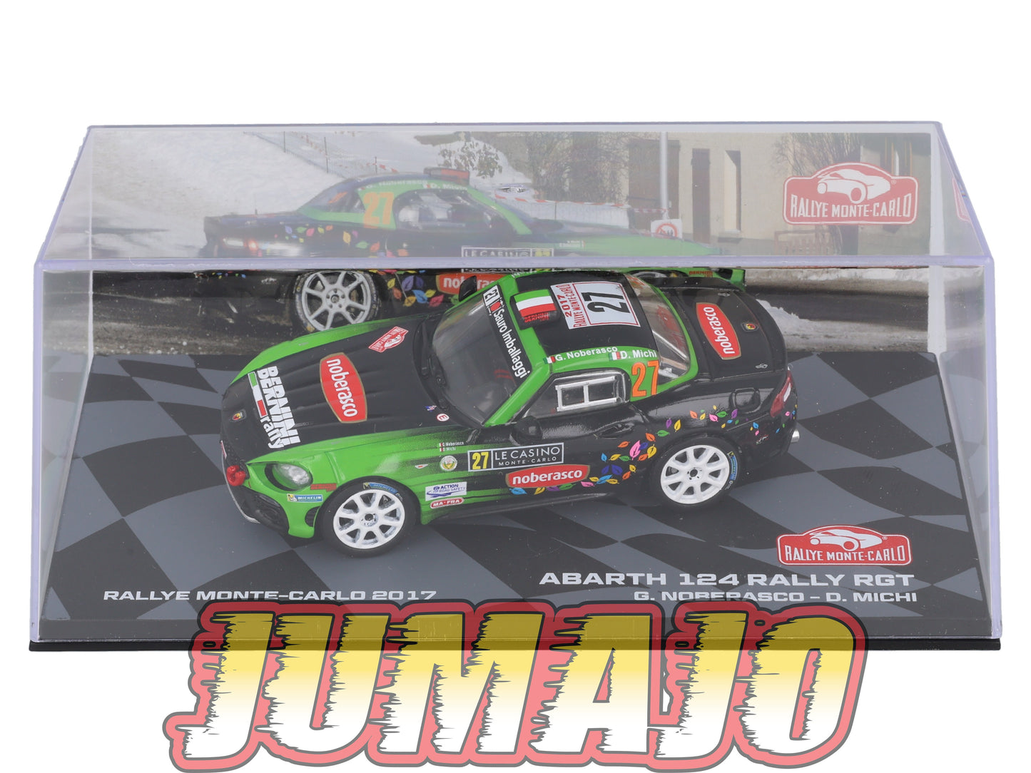 RMIT34 1/43 IXO Rallye Monte Carlo : FIAT Abarth 124 Rally RGT 2017 #27 G.Noberasco