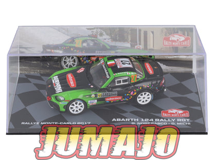 RMIT34 1/43 IXO Rallye Monte Carlo : FIAT Abarth 124 Rally RGT 2017 #27 G.Noberasco