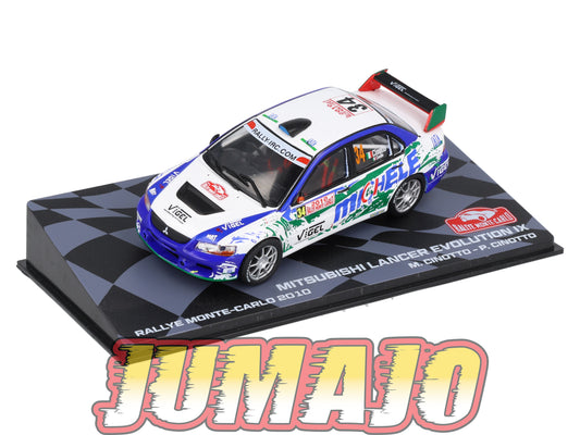 RMIT36 1/43 IXO Rallye Monte Carlo : MITSUBISHI Lancer Evo IX 2010 #34 M.Cinotto