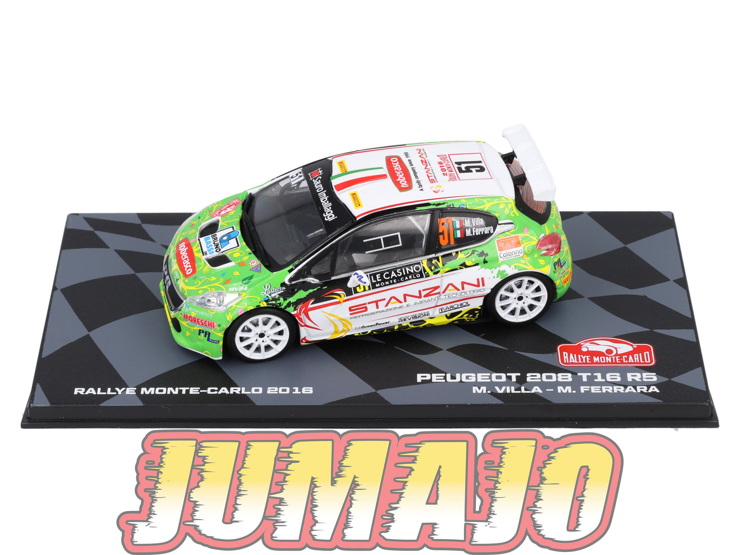 RMIT39 1/43 IXO Rallye Monte Carlo : PEUGEOT 208 T16 R5 2016 #51 M.Villa