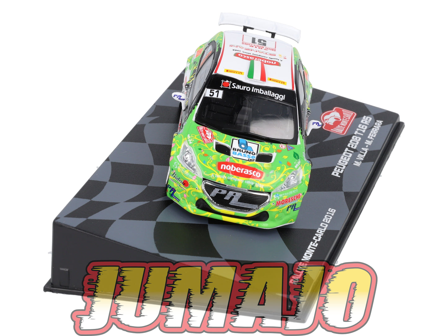 RMIT39 1/43 IXO Rallye Monte Carlo : PEUGEOT 208 T16 R5 2016 #51 M.Villa