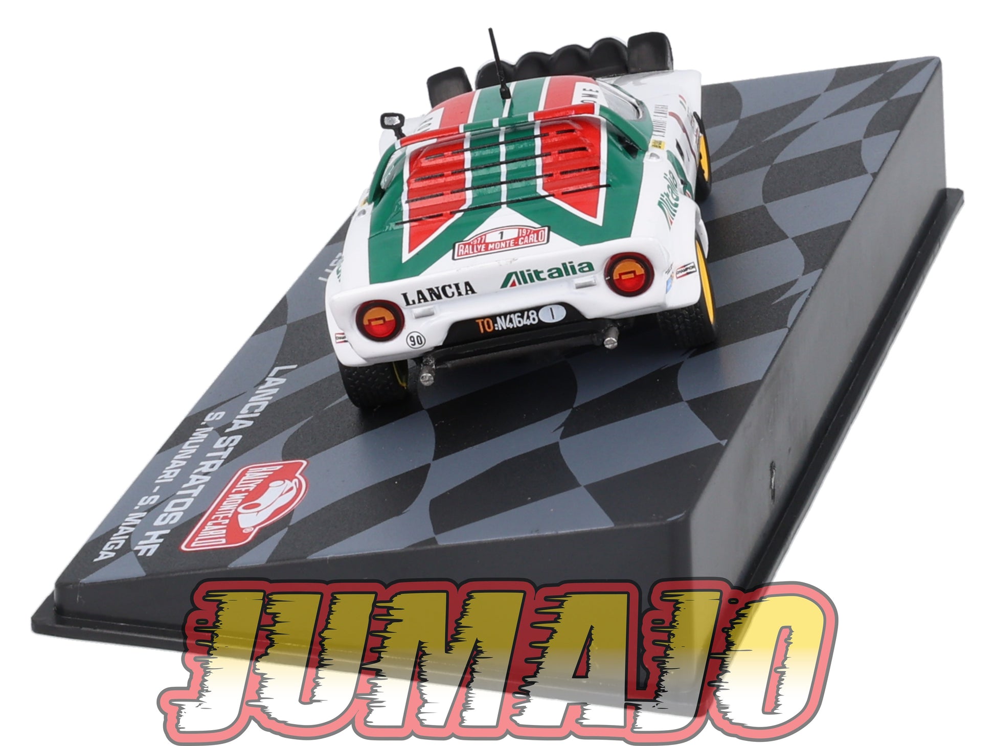 Lancia Stratos Hf N.1 Winn.rally Monte C.1977 With Figure Munari/Maiga Lancia Stratos Hf N.1 Winn.rally Monte C.1977 With Figure Munari/Maiga