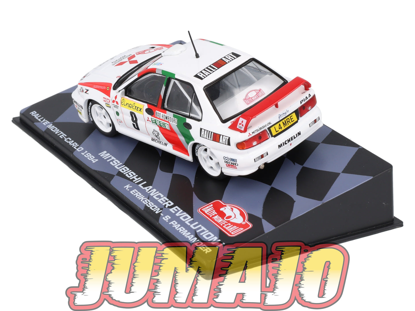RMIT46 1/43 IXO Rallye Monte Carlo : MITSUBISHI Lancer EVO I 1994 #9 K.Eriksson