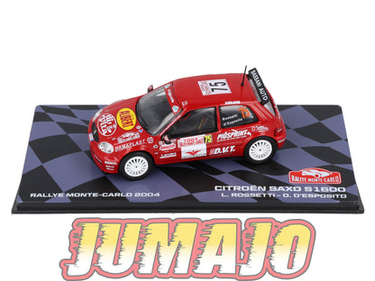 RMIT53 1/43 IXO Rallye Monte Carlo : CITROEN Saxo S1600 2004 #75 L.Rossetti