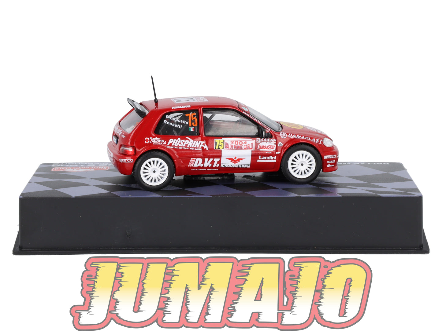 RMIT53 1/43 IXO Rallye Monte Carlo : CITROEN Saxo S1600 2004 #75 L.Rossetti