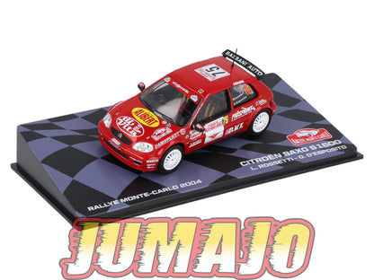 RMIT53 1/43 IXO Rallye Monte Carlo : CITROEN Saxo S1600 2004 #75 L.Rossetti