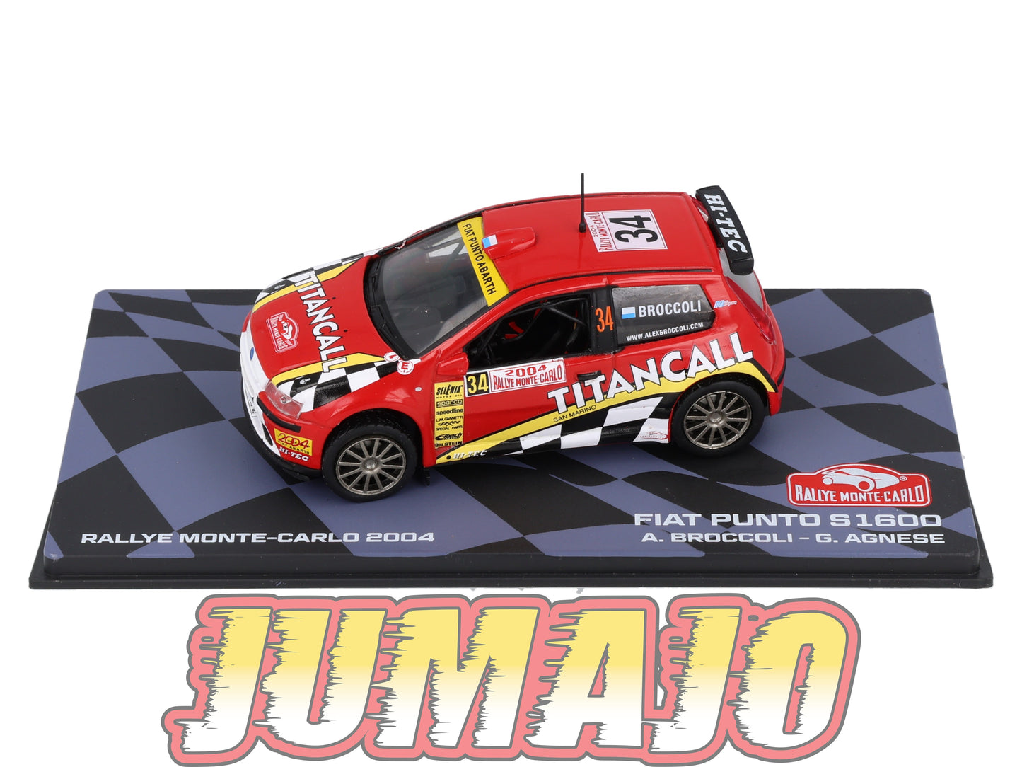 RMIT54 1/43 IXO Rallye Monte Carlo : FIAT Punto S1600 2004 #34 A.Broccoli